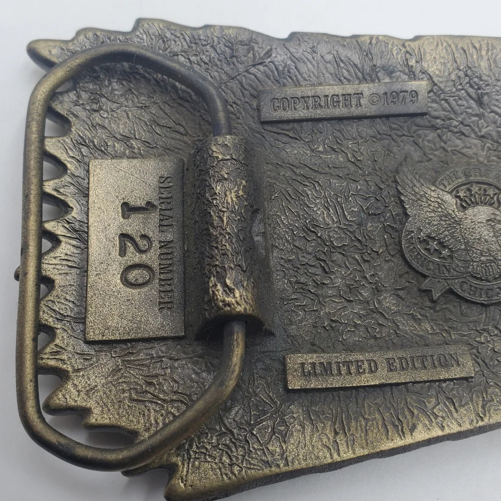Eagle Head Brass Belt Buckle
